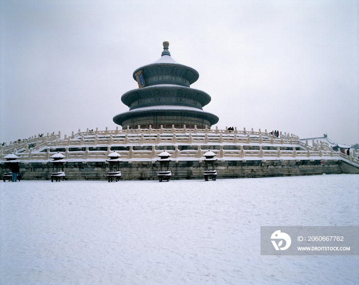 天坛祈年殿雪景