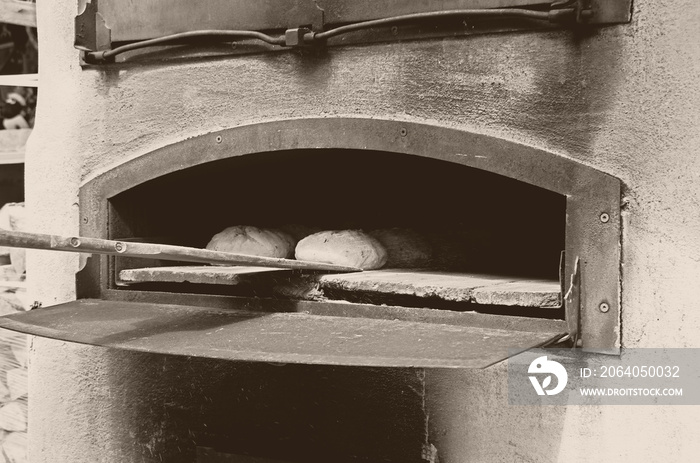 Brot Backen在alter Zeit