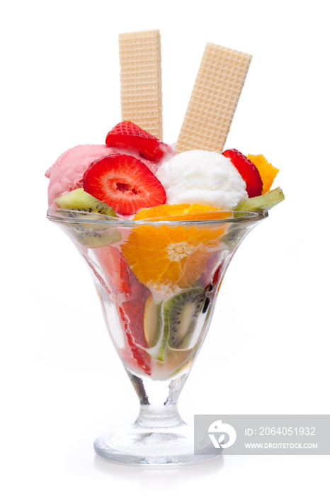 经典冰淇淋：水果杯