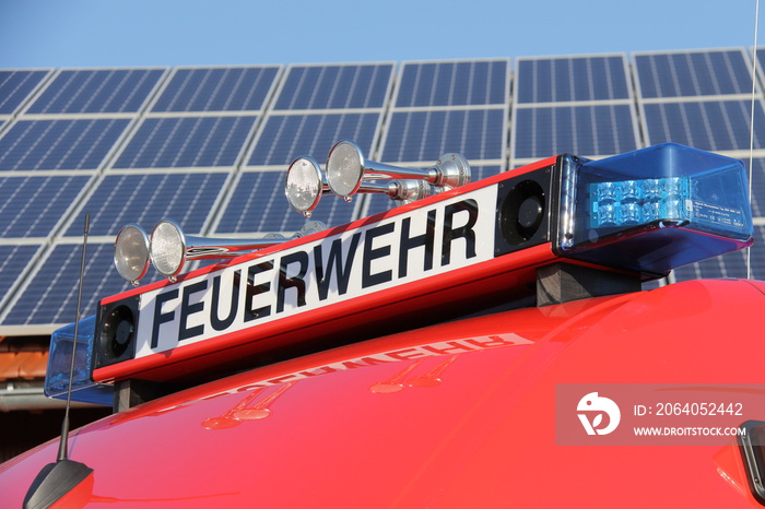 Feuerwehr Solarzellen