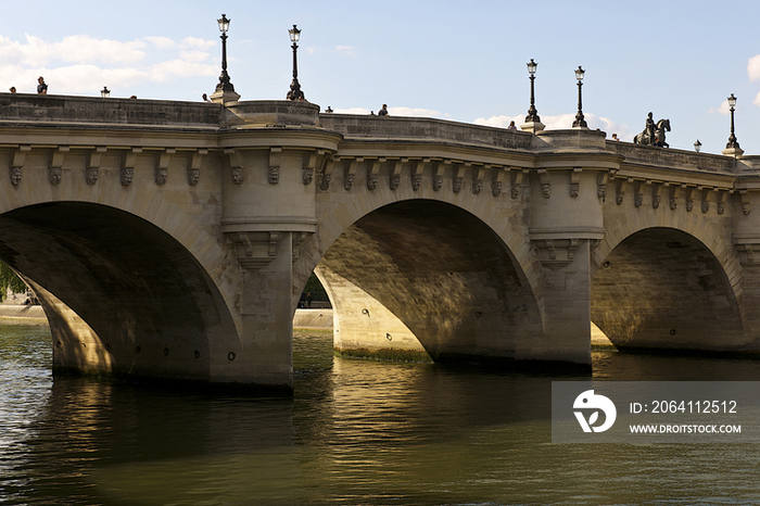 Le pont neuf and the river Seine in Paris, France