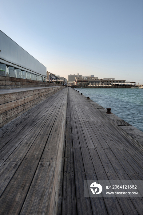 Wooden Dock At Seaport