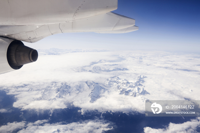 Aerial View of the Alps