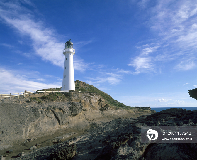 New Zealand, North Island, Castlepoint lighthouse