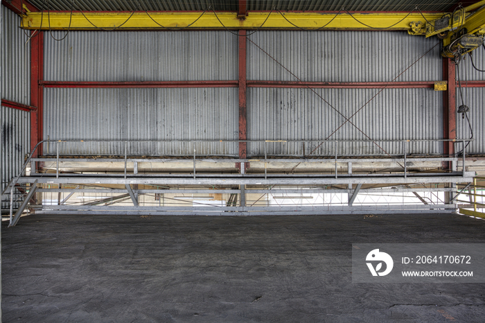 An empty industrial building in Los Angeles