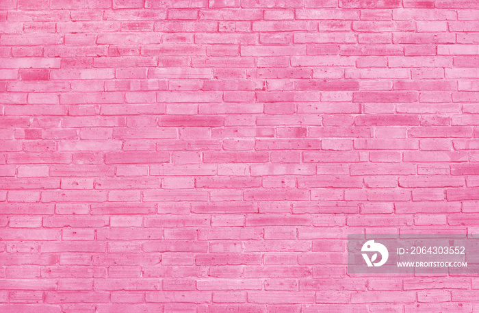 Pink brick wall texture with vintage style pattern for background and desing art work.