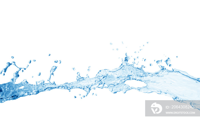 water splash isolated on white background, water splash