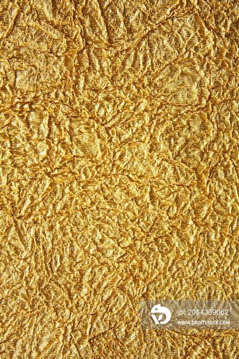 Shiny gold texture crumpled background