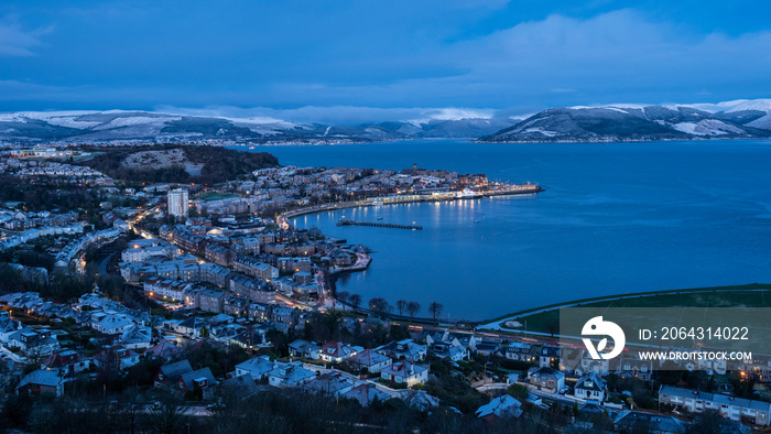 Looking out from Lyle Hill, Greenock