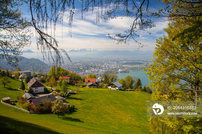 Blick vom Pfänder auf Bregenz