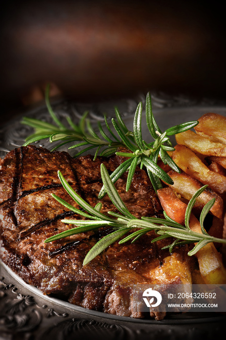 Sirloin Steak with French Fries