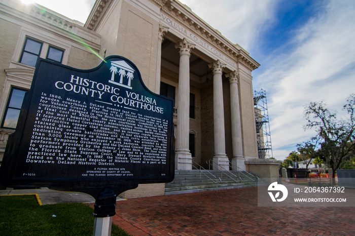 The Historical Deland Florida courthouse