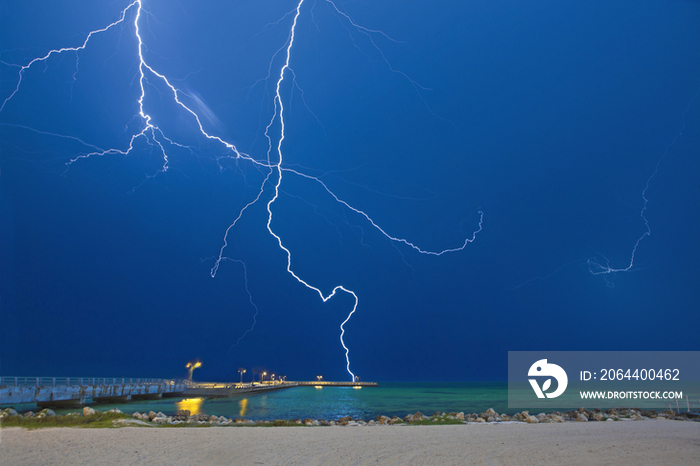 Lightning at the Beach