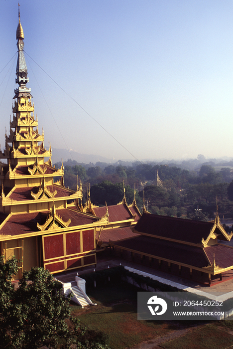 Royal Palace reconstructed,Mandalay,Myanmar Burma 