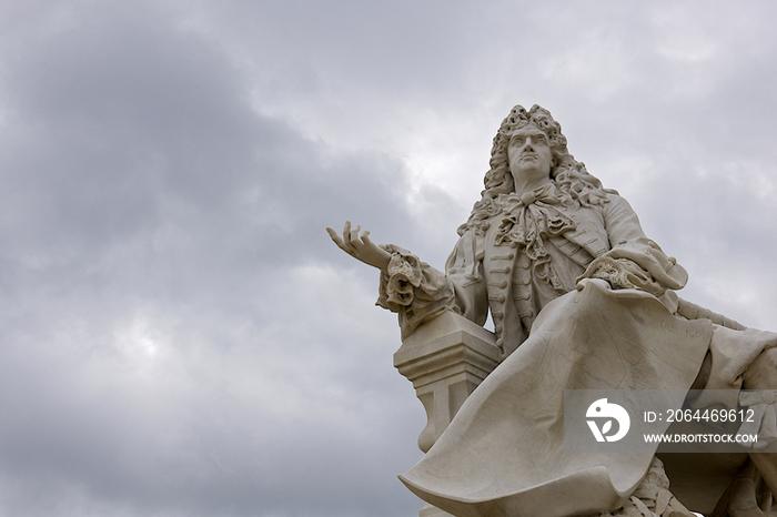 Statue of Lenotre at Chantilly Castle, France