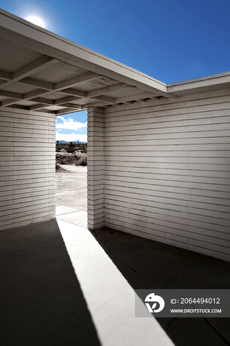 Courtyard Entry With Sunlight