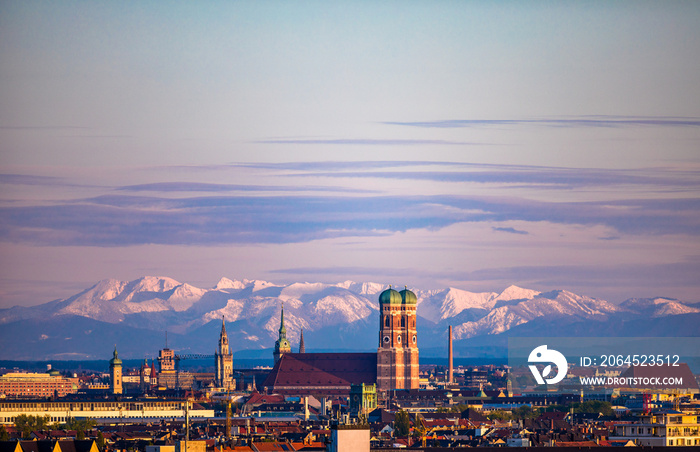 München Stadtpanorama Skyline