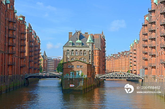 汉堡的Speicherstadt