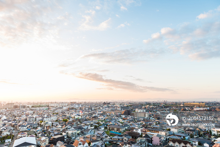 都市風景 日本 住宅街