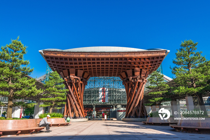 石川県　金沢駅　鼓門