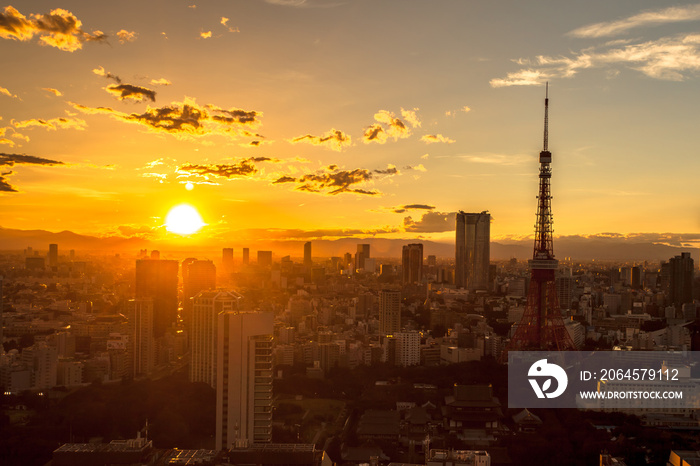 东京塔夕景