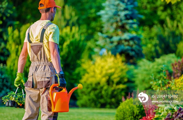 Gardener and His Garden Job