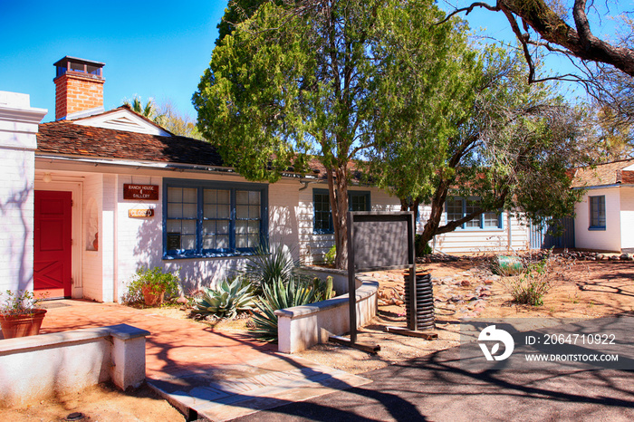 The old 1870s Ranch House at Agua Caliente Park in NE Tucson, Arizona