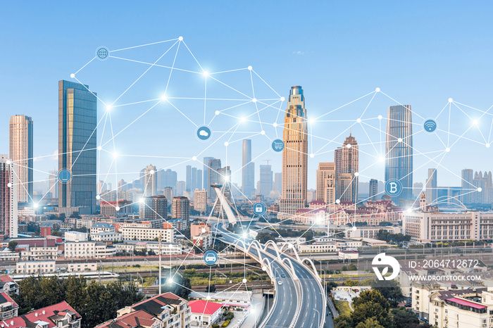 The concept of big data of urban interconnection in Tianjin, China