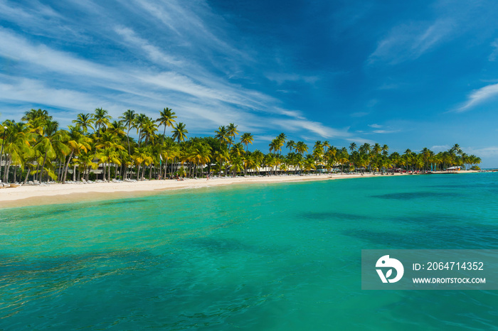 Caravelle beach in Guadeloupe