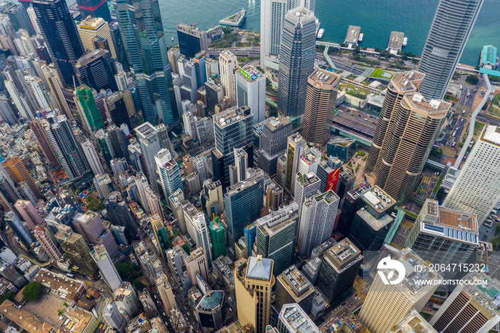 香港市中心俯瞰图