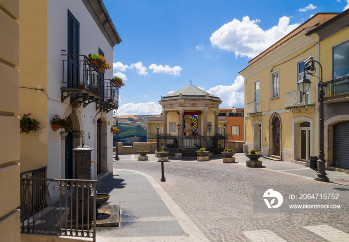 POTENZA, ITALY - The capital of Basilicata region, southern Italy, city rebuilt after the devastatin