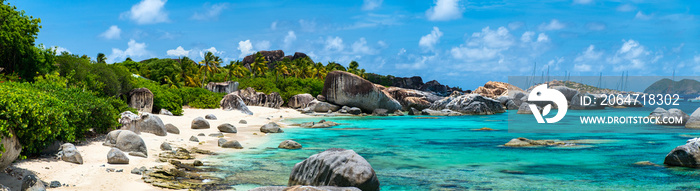 Picture perfect beach at Caribbean