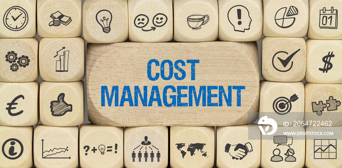 Cost Management / Würfel mit Symbole