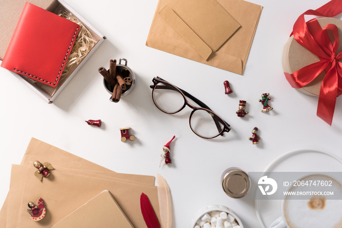 Small toy figures being scattered on the table