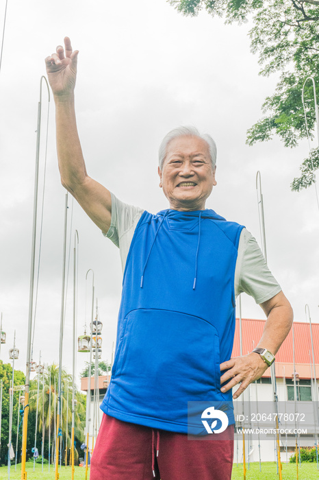 An active aging elderly who is a bird collector