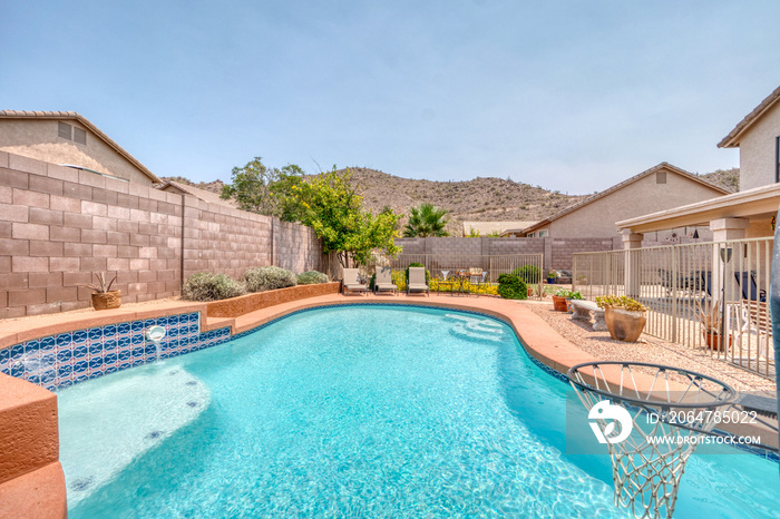 home pool in the desert