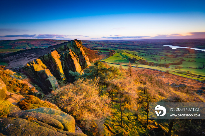 The Roaches sunset