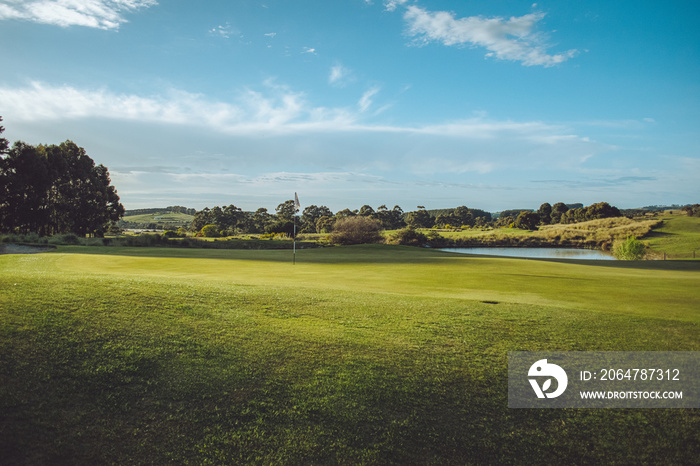 Golf course landscapes of Mount Compass golf course, South Australia, Australia