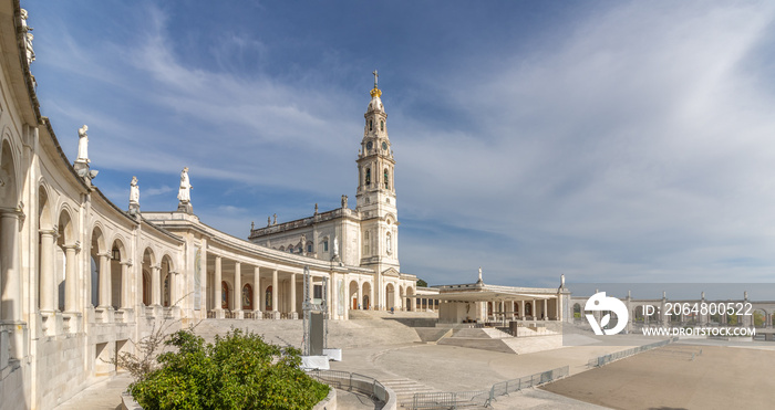 monumental ensemble of the sanctuary and the basilica of our lady of Fatima.