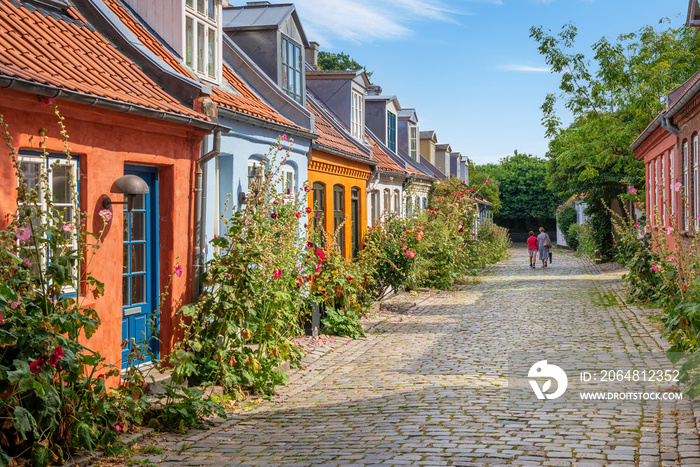 Village life, Jutland, Denmark.