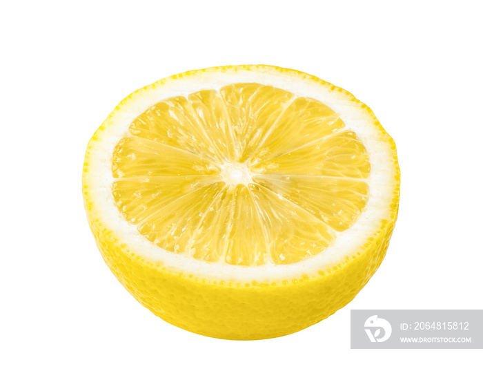 lemon slice isolated on white background