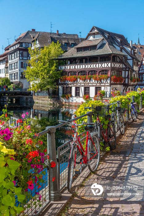 Colourful houses at Petite France district in Strasbourg, Germany