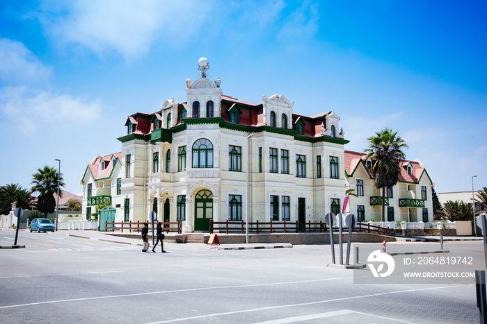 Kolonialgebäude in Swakopmund, Namibia