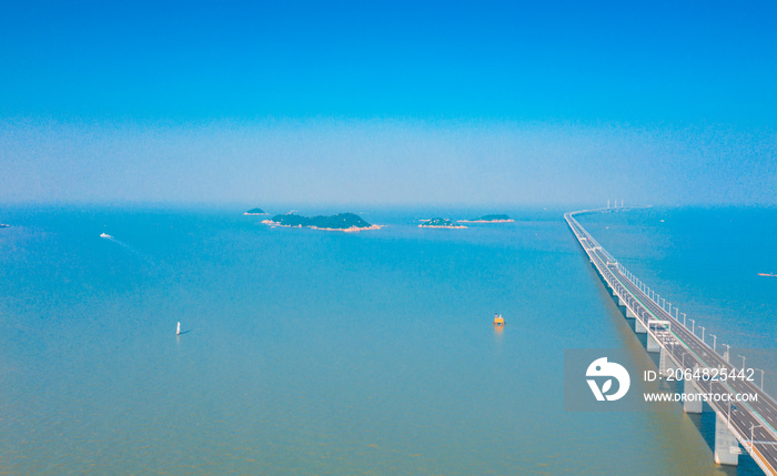 中国香港珠海至澳门大桥珠海段航景