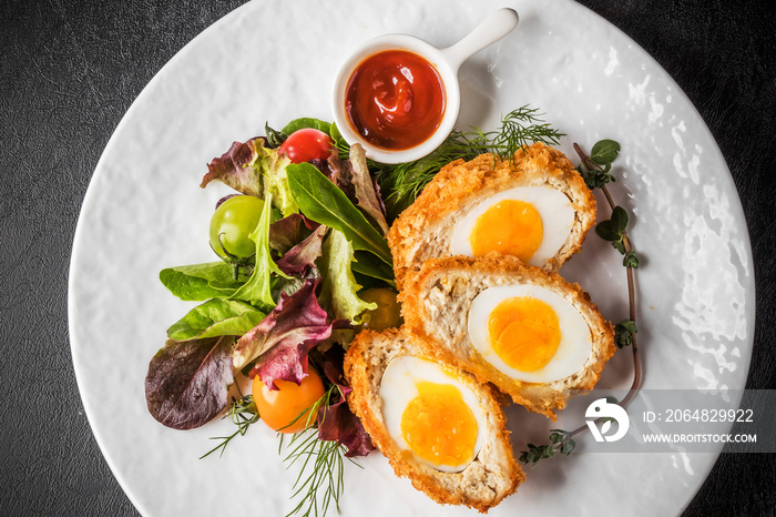 スコッチエッグ　イギリス料理　Scotch egg