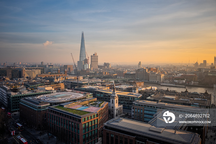 Aerial view of London, United Kingdom