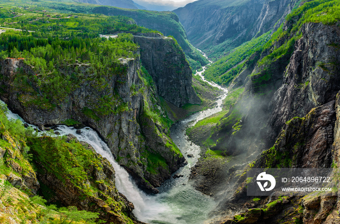 Vøringfossen Wasserfall in Norwegen, Scandinavien