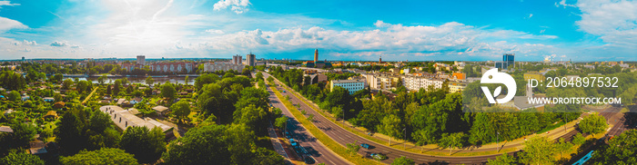 giant panorama about spandau at berlin