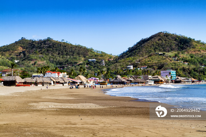 View of San Juan del Sur from the local mountain hill, Nicaragua