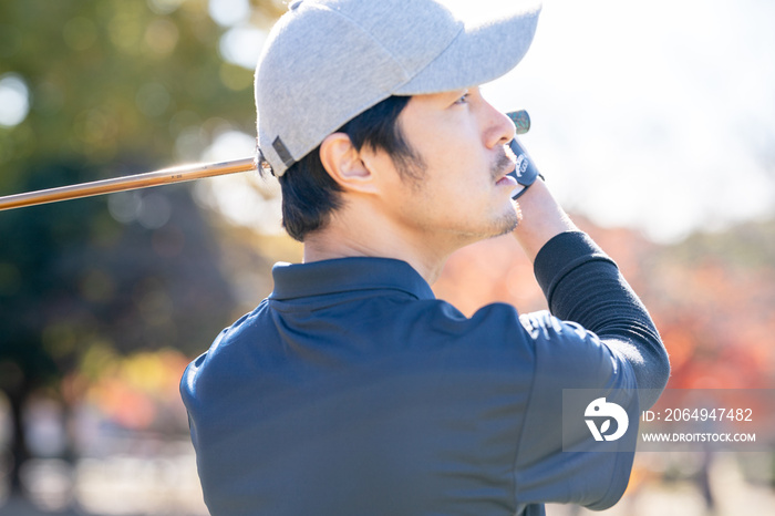 ゴルフ, ゴルファー, プロゴルファー, スポーツ, 人, 人物, 日本人, 帽子, 男, 男性, ナイスショット, 日本, golf, golfer